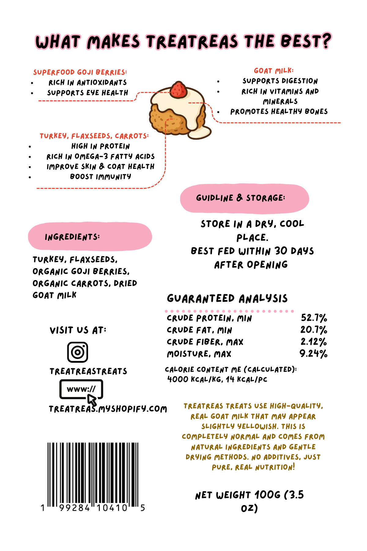 TreaTreas Dog Treats - The Original Cake